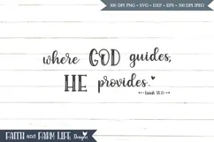 Where God Guides svg, png, jpeg Product Image 2