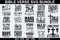 Bible Verse SVG Bundle - Bible Verse T-shirt Design Product Image 1