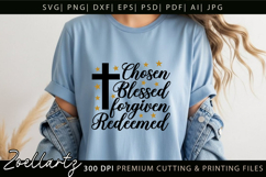 Jesus Faith Christian Quote SVG Cut Files Bible Cross SVG Product Image 5