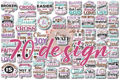 Bible Verses &amp; Inspirational Sticker SVG Bundle Product Image 1