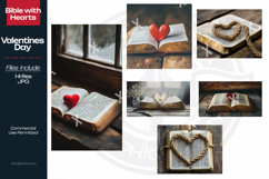 Hearts on Bible Stock Photos Product Image 1