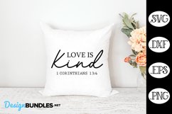 Love is Kind Bible Verse SVG | Valentine's Day SVG Product Image 1