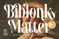 Biblonk Matter - Modern Alternate Serif Font Product Image 1