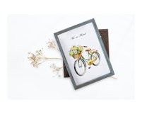 Watercolor bicycle with flowers clipart. Vintage floral bike Product Image 11