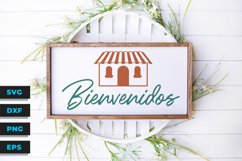 Bienvenido Above Spanish Style Home Diseño Español SVG Product Image 2