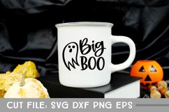 Little Boo and Big Boo, Hand Lettered Halloween Matching SVG Product Image 5