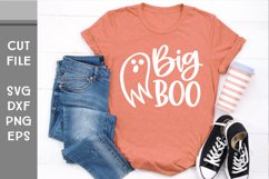 Little Boo and Big Boo, Hand Lettered Halloween Matching SVG Product Image 6