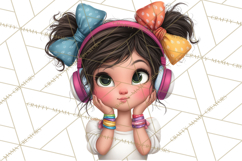 Oversized Bow Teen Girl PNG Clipart Fashion Illustration Product Image 3