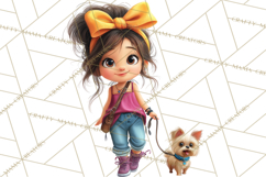 Oversized Bow Teen Girl PNG Clipart Fashion Illustration Product Image 5