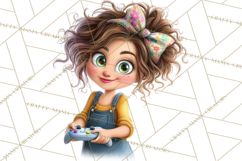 Oversized Bow Teen Girl PNG Clipart Fashion Illustration Product Image 2