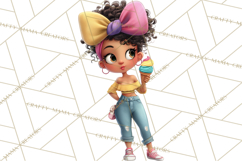 Oversized Bow Teen Girl PNG Clipart Fashion Illustration Product Image 5