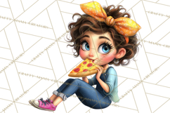 Oversized Bow Teen Girl PNG Clipart Fashion Illustration Product Image 5