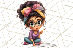 Oversized Bow Teen Girl PNG Clipart Fashion Illustration Product Image 2