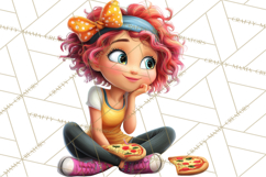 Oversized Bow Teen Girl PNG Clipart Fashion Illustration Product Image 4