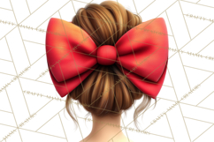 Oversized Bow Teen Girl PNG Clipart Fashion Illustration Product Image 2