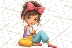 Oversized Bow Teen Girl PNG Clipart Fashion Illustration Product Image 5