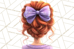 Oversized Bow Teen Girl PNG Clipart Fashion Illustration Product Image 2