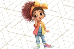 Oversized Bow Teen Girl PNG Clipart Fashion Illustration Product Image 2