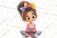 Oversized Bow Teen Girl PNG Clipart Fashion Illustration Product Image 4