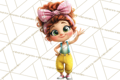Oversized Bow Teen Girl PNG Clipart Fashion Illustration Product Image 2