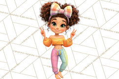 Oversized Bow Teen Girl PNG Clipart Fashion Illustration Product Image 3