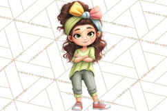 Oversized Bow Teen Girl PNG Clipart Fashion Illustration Product Image 2