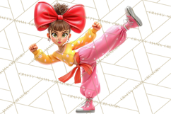 Oversized Bow Teen Girl PNG Clipart Fashion Illustration Product Image 5