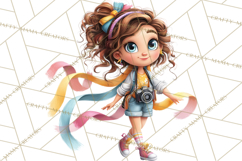 Oversized Bow Teen Girl PNG Clipart Fashion Illustration Product Image 2