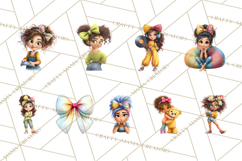 Oversized Bow Teen Girl PNG Clipart Fashion Illustration Product Image 4