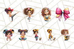 Oversized Bow Teen Girl PNG Clipart Fashion Illustration Product Image 8