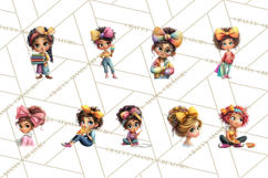 Oversized Bow Teen Girl PNG Clipart Fashion Illustration Product Image 2