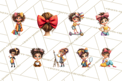 Oversized Bow Teen Girl PNG Clipart Fashion Illustration Product Image 3