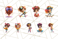 Oversized Bow Teen Girl PNG Clipart Fashion Illustration Product Image 7