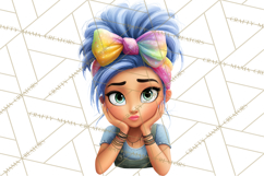 Oversized Bow Teen Girl PNG Clipart Fashion Illustration Product Image 4