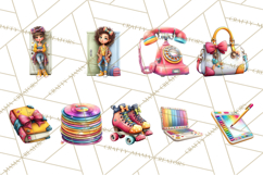 Oversized Bow Teen Girl PNG Clipart Fashion Illustration Product Image 9