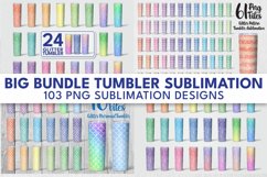 Glitter Tumbler Sublimation Bundle | 20oz Skinny Tumbler Product Image 1