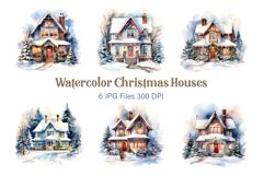 Big Bundle Watercolor Christmas. PNG Bundle. Product Image 10