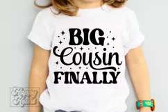 Big Cousin Finally SVG - Cousin Squad - Promoted To Cousin Product Image 1
