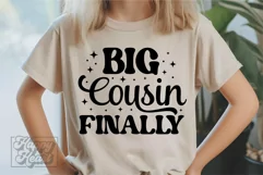 Big Cousin Finally SVG - Cousin Squad - Promoted To Cousin Product Image 2