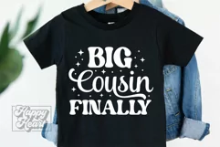 Big Cousin Finally SVG - Cousin Squad - Promoted To Cousin Product Image 4