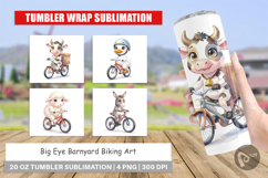 Big Eye Barnyard Biking Tumbler Product Image 1