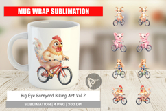 Big Eye Barnyard Biking Mug Wrap Product Image 1