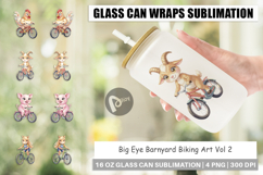 Big Eye Barnyard Biking Glass Can Product Image 1