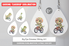 Big Eye Dinosaur Biking Earring Product Image 1