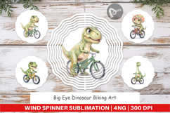 Dinosaur Biking Wind Spinner Product Image 1