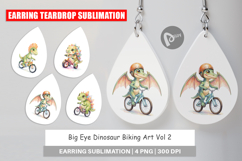 Big Eye Dinosaur Biking Earring Product Image 1