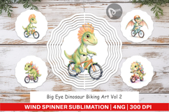 Dinosaur Biking Wind Spinner Product Image 1