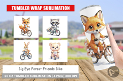 Big Eye Forest Friends Bike Tumbler Product Image 1