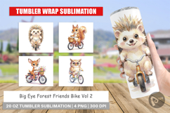 Big Eye Forest Friends Bike Tumbler Product Image 1