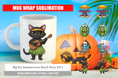 Big Eye Summerween Beach Party Mug Wrap Product Image 1